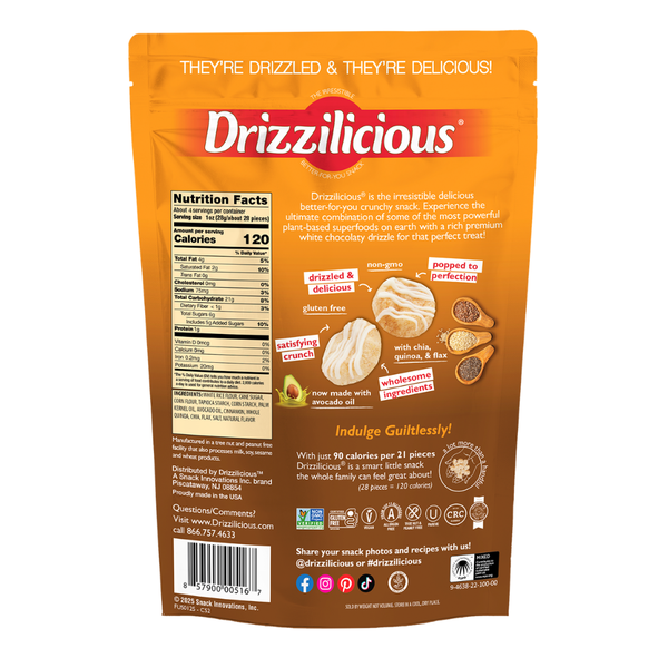 Drizzilicious Mini Rice Cake Bites, Cinnamon Swirl!  DestGlow