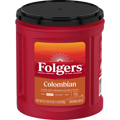 Folgers Colombian Ground Coffee, Medium Roast