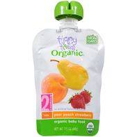 Tippy Toes Pear Peach Strawberry Organic Baby Food️  DestGlow