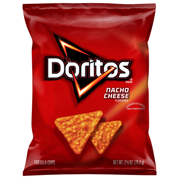 Doritos Tortilla Chips, Nacho Cheese Flavored  DestGlow