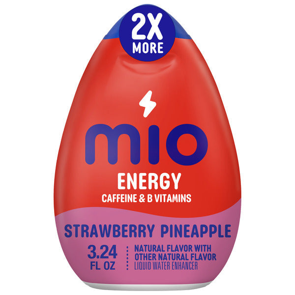 MiO Energy Strawberry Pineapple Smash Liquid Water Enhancer Drink Mix with 2x More  DestGlow