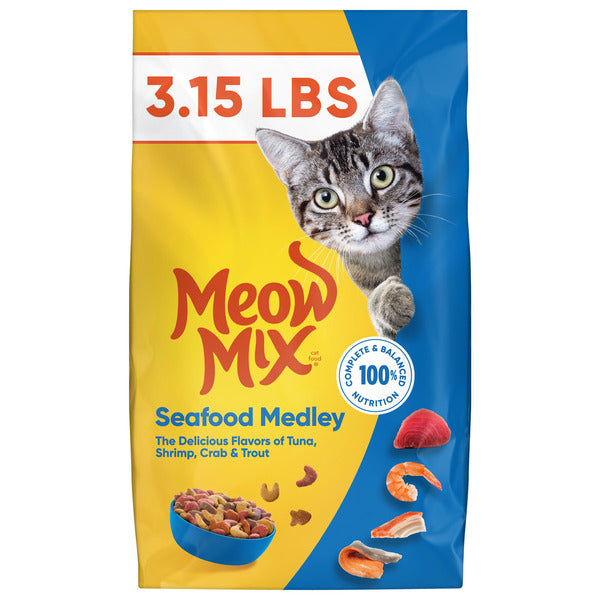 Meow Mix Seafood Medley Dry Cat Food  DestGlow