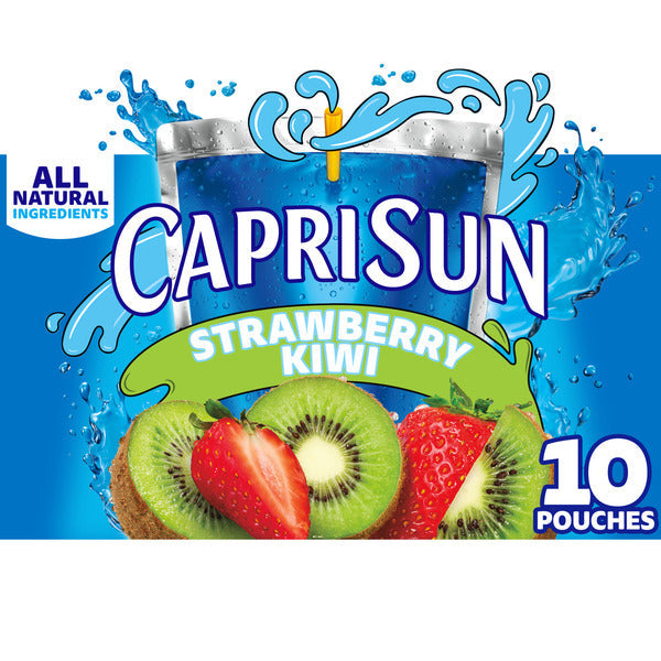 Capri Sun Strawberry Kiwi Naturally Flavored Juice Drink Blend  DestGlow