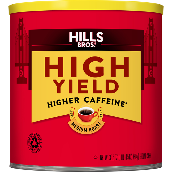 Hills Bros. Coffee, Ground, Medium Roast, High Yield  DestGlow