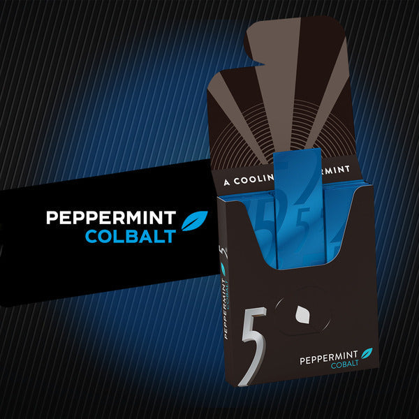 5 GUM Peppermint Cobalt Sugar Free Chewing Gum Bulk