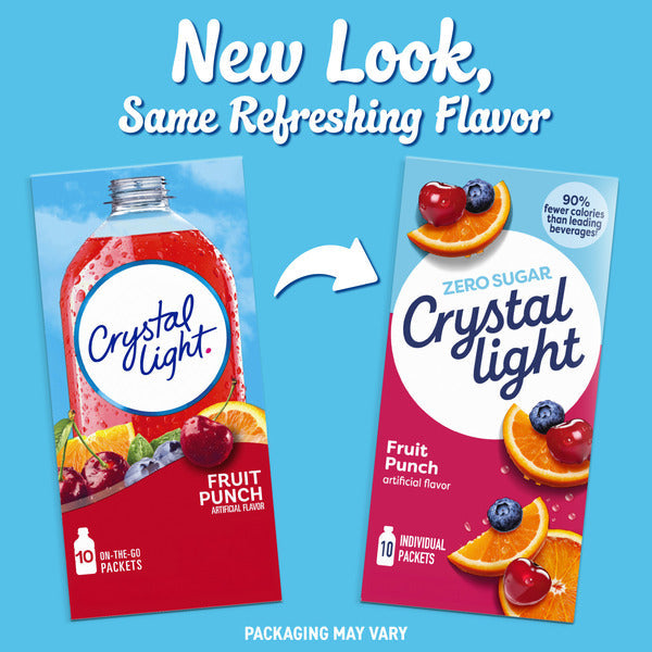 Crystal Light Fruit Punch Powdered Drink Mix  DestGlow