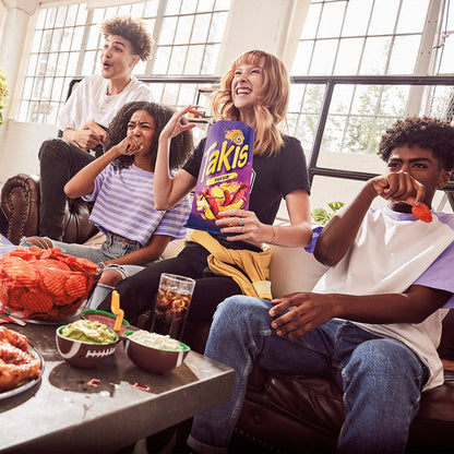 Takis Crunchy Fajitas 9.9 oz Sharing Size Bag, Fajita Flavored Mild Spicy Rolled Tortilla Chips  DestGlow