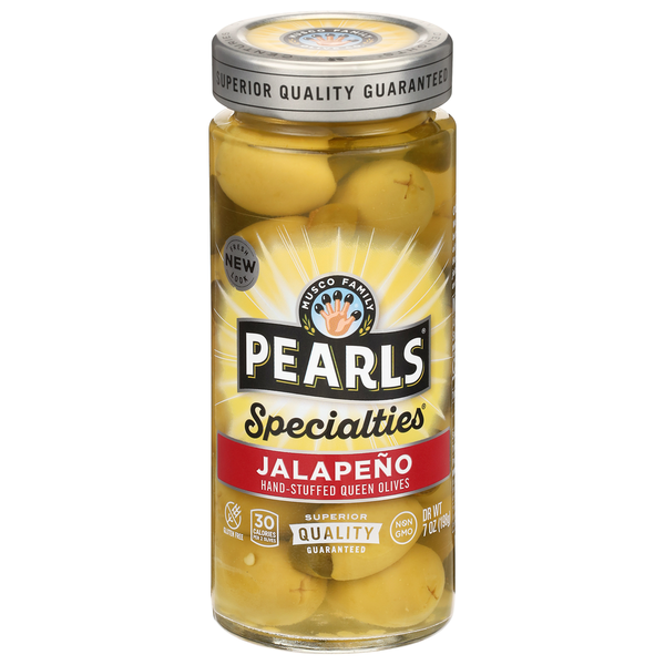 Pearls Specialties Jalapeño Stuffed Queen Olives  DestGlow