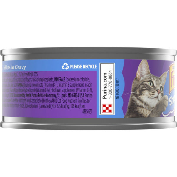 Purina Friskies Gravy Wet Cat Food, Shreds With Turkey &amp; Giblets in Gravy