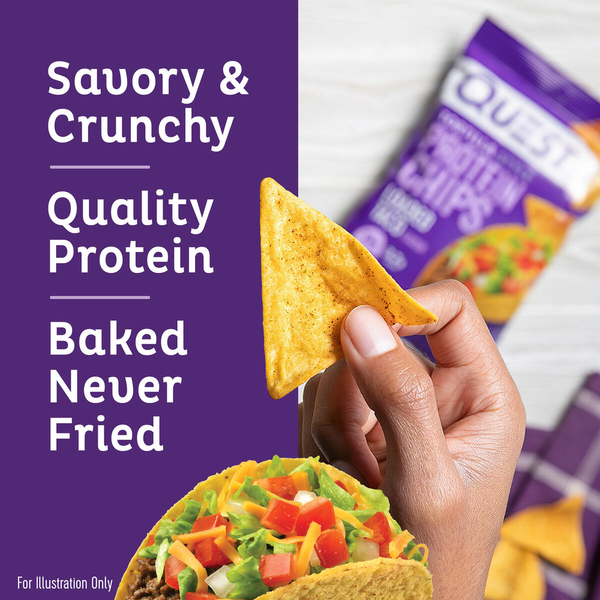 Quest Protein Chips, Loaded Taco Flavor, Tortilla Style  DestGlow