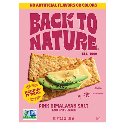 Back to Nature Pink Himalayan Salt Flatbread Crackers  DestGlow