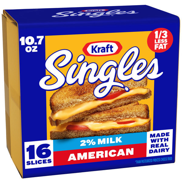 Kraft American Cheese Slices with 2% Milk  DestGlow