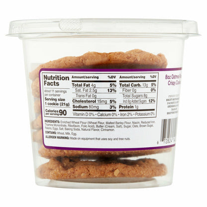 Biscotti Brothers Oatmeal Raisin Crispy Cookies