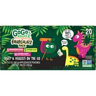 GoGo Squeez Fruit &amp; VeggieZ Dino Pear Peach Carrot...
️