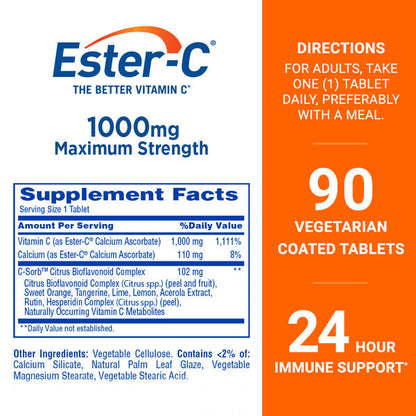 American Health Ester-C Immune Support Vitamin Supplement Coated