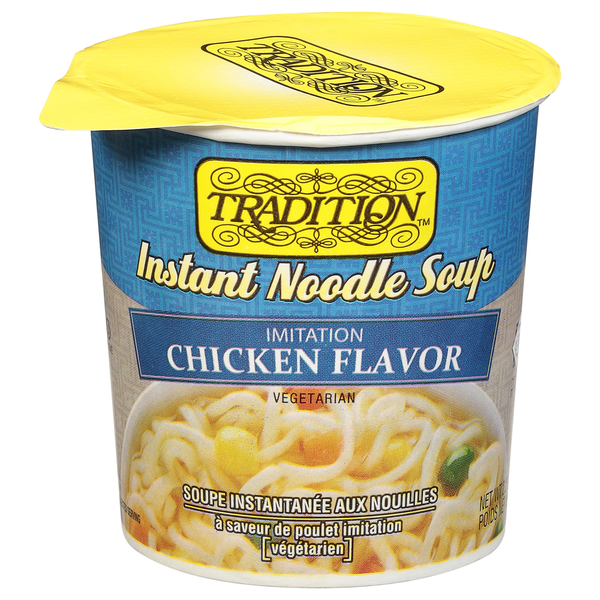 Tradition Instant Noodle Soup, Vegetarian, Chicken Flavor, Imitation  DestGlow