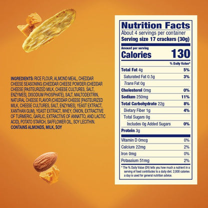 Blue Diamond Crackers, Cheddar Cheese