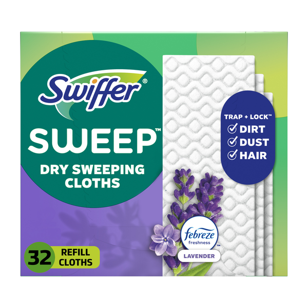 Swiffer Dry Sweeping Cloths Refill with Febreze Lavender  DestGlow