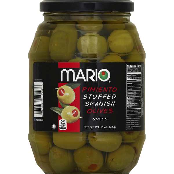 Mario Olives, Spanish, Pimiento Stuffed, Queen  DestGlow