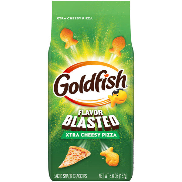 Pepperidge Farm Goldfish Flavor Blasted Xtra Cheesy Pizza Baked Snack Crackers  DestGlow