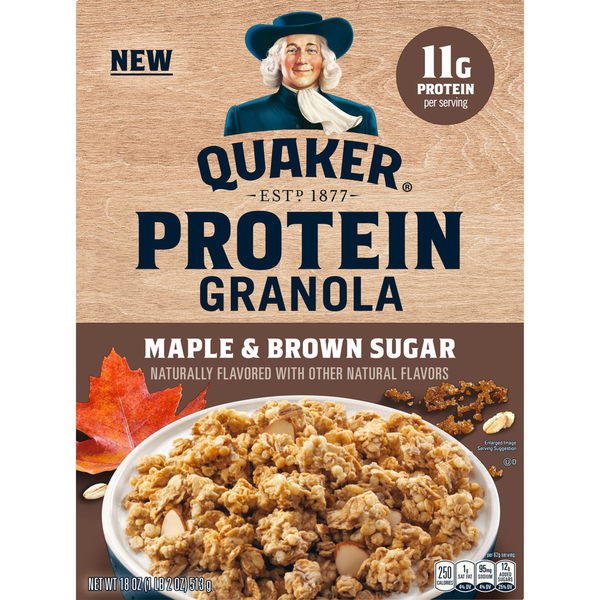 Quaker Protein Granola, Maple &amp; Brown Sugar  DestGlow