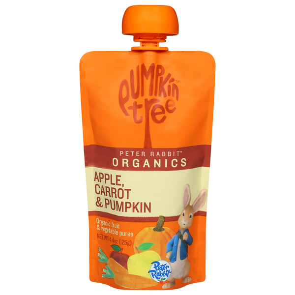 Pumpkin Tree Fruit &amp; Vegetable Puree, Organic, Apple, Carrot &amp; Pumpkin