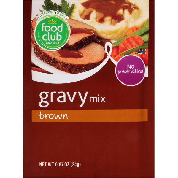 Food Club Gravy Mix, Brown  DestGlow