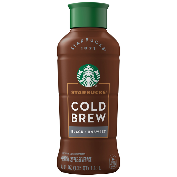 Starbucks Coffee Beverage, Premium, Black, Unsweet, Cold Brew  DestGlow