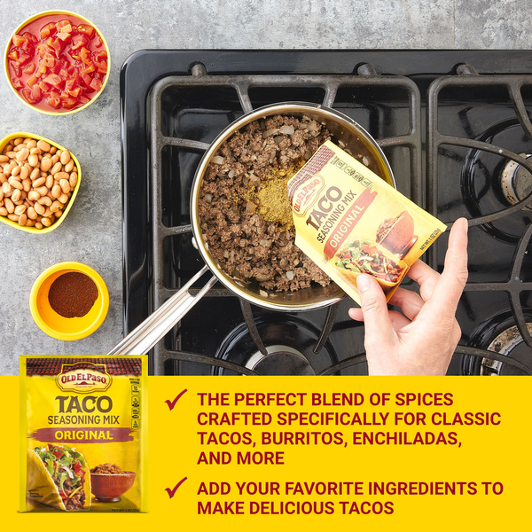 Old El Paso Taco Seasoning Mix, Original Flavor  DestGlow