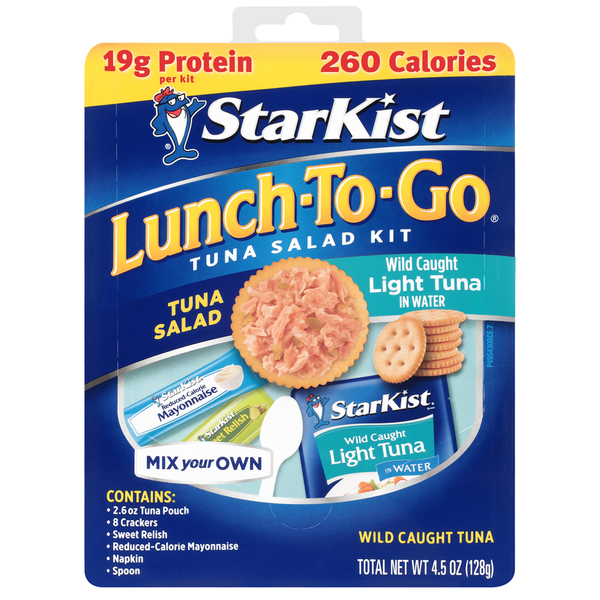 StarKist Lunch-To-Go Tuna Salad Kit Wild Caught Light Tuna in Water  DestGlow