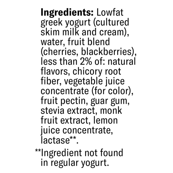 Chobani Zero Added Sugar Greek Yogurt Cherry Berry Protein Drink  DestGlow