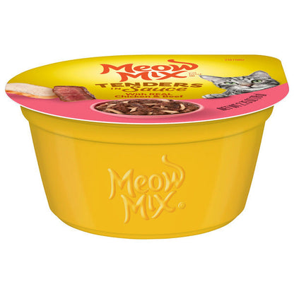 Meow Mix Tenders in Sauce Wet Cat Food With REAL Chicken &amp; Beef
