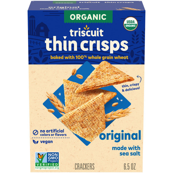 TRISCUIT Organic Original Thin Crisps Crackers  DestGlow