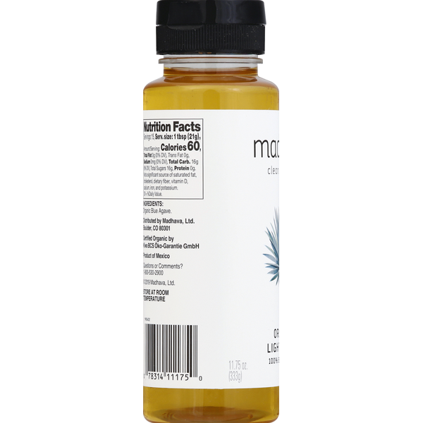Madhava Light Agave, Organic  DestGlow