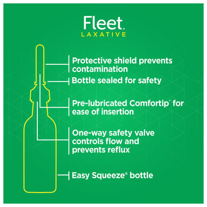 Fleet Laxative Saline Enema with Gentle Glide Tip