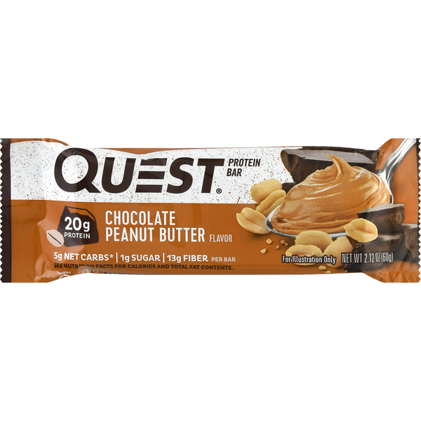 Quest Protein Bar, Chocolate Peanut Butter Flavor  DestGlow