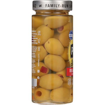 Pearls Hand-Stuffed Real Pimiento Jumbo Queen Olives