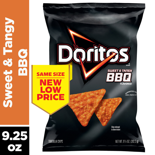 Doritos Chips &amp; Pretzels Sweet and Tangy BBQ Flavored Tortilla Chips