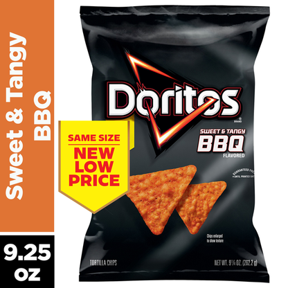 Doritos Chips &amp; Pretzels Sweet and Tangy BBQ Flavored Tortilla Chips