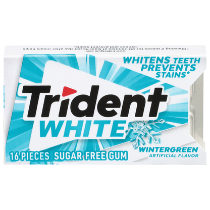 Trident Sugar Free Wintergreen Gum  DestGlow
