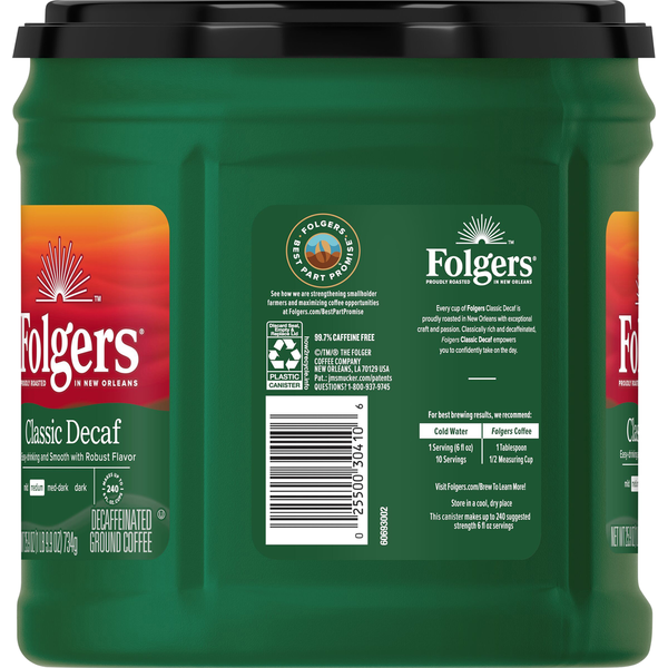 Folgers Ground Classic Decaf Coffee  DestGlow