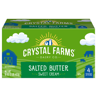 Crystal Farms Butter, Salted, Sweet Cream