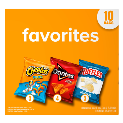 Frito-Lay Snacks Favorites Mix Variety Packs  DestGlow