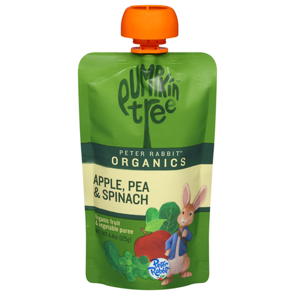 Pumpkin Tree Fruit &amp; Vegetable Puree, Organic, Apple, Pea &amp; Spinach