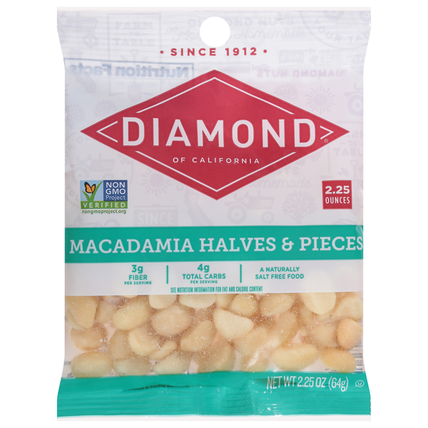 Diamond Macadamia, Halves &amp; Pieces  DestGlow