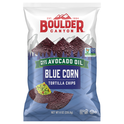 Boulder Canyon Tortilla Chips, Blue Corn  DestGlow