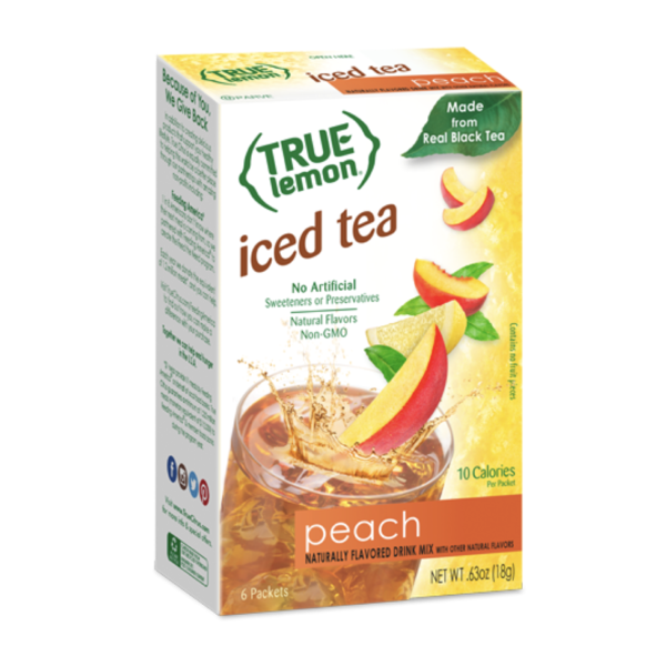 True Lemon Peach Iced Tea Drink Mix  DestGlow