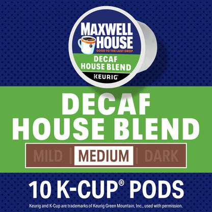 Maxwell House Decaf House Blend Medium Roast K-Cup® Coffee Pods