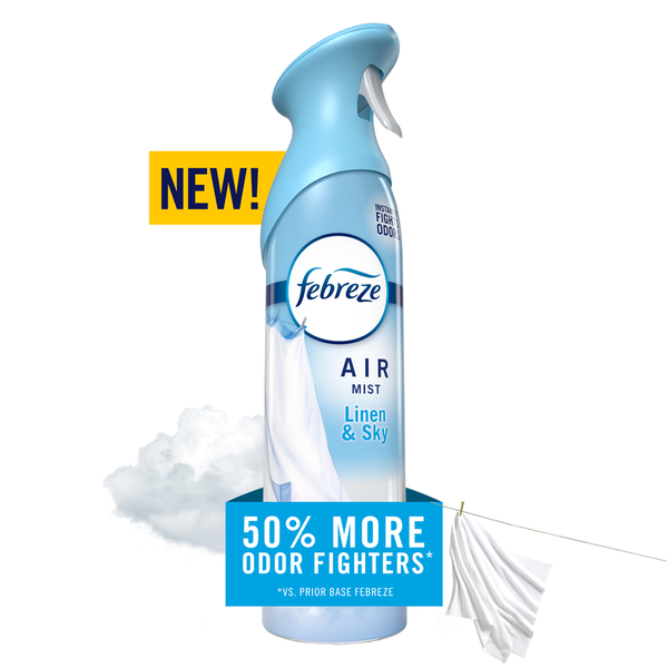 Febreze Air Mist Air Freshener Spray, Linen &amp; Sky Scent  DestGlow