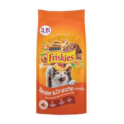Purina Friskies Tender and Crunchy Combo Chicken, Beef, Carrots and Green Beans Dry Cat Food